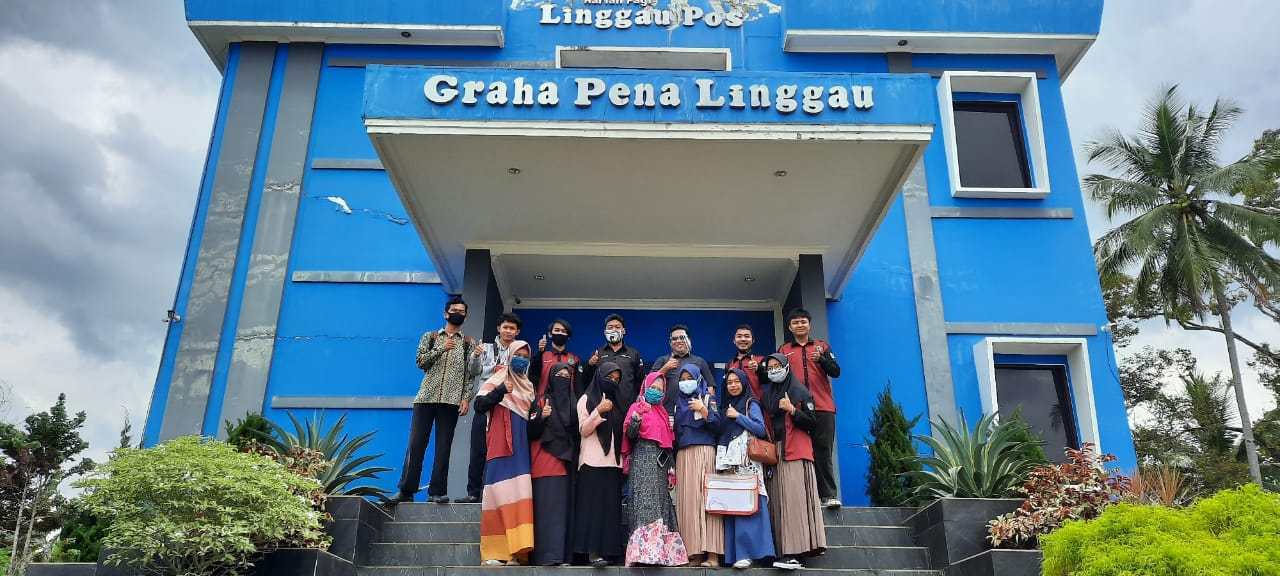 Kunjungi Linggau Pos, Mahasiswa STAIS BS Pelajari Jurnalistik